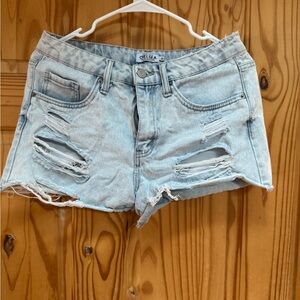 Chelsea Light Blue Distressed Denim Shorts